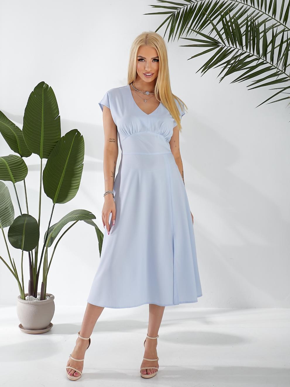 Женское платье однотонное