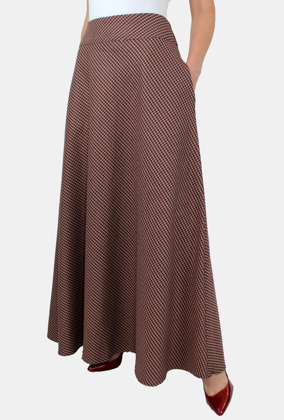 Модная длинная юбка