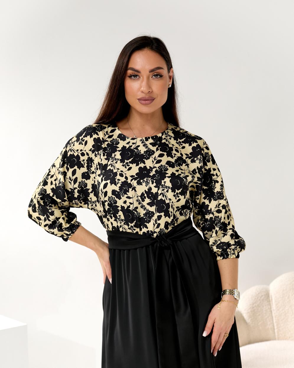 Женское платье длинное из шелка