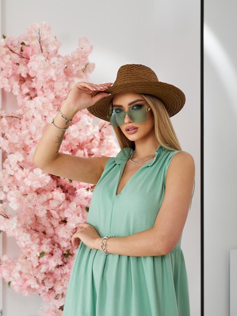 Женский летний сарафан в пол ярусный