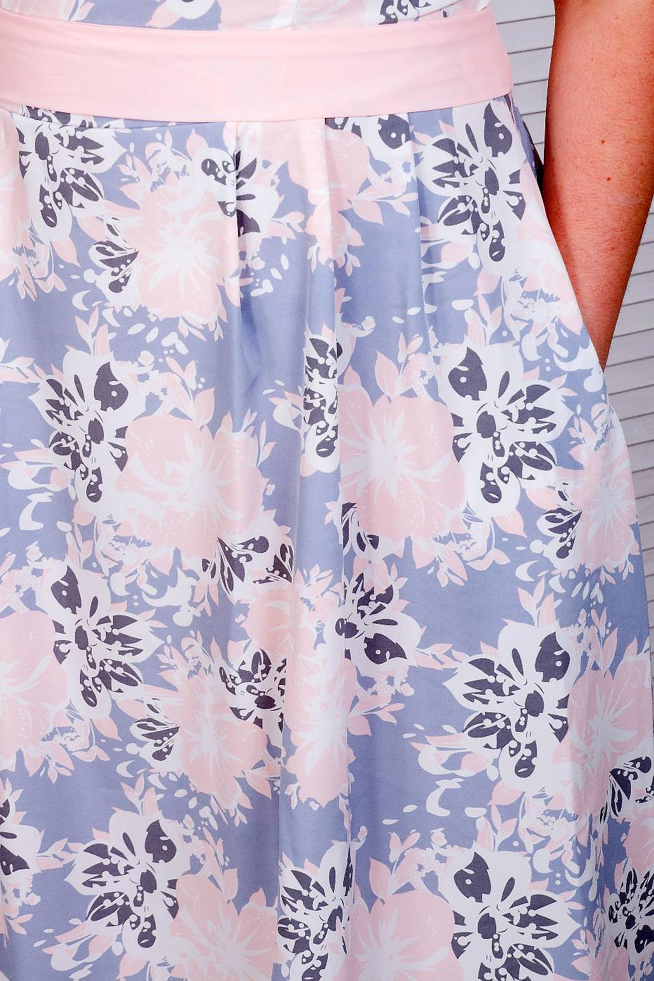 Платье миди с поясом