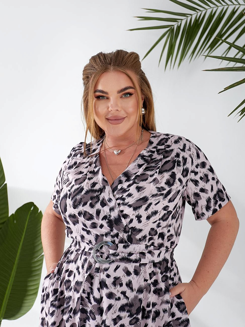 Женское длинное платье в пол на запах