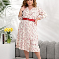 Женское платье на запах принт