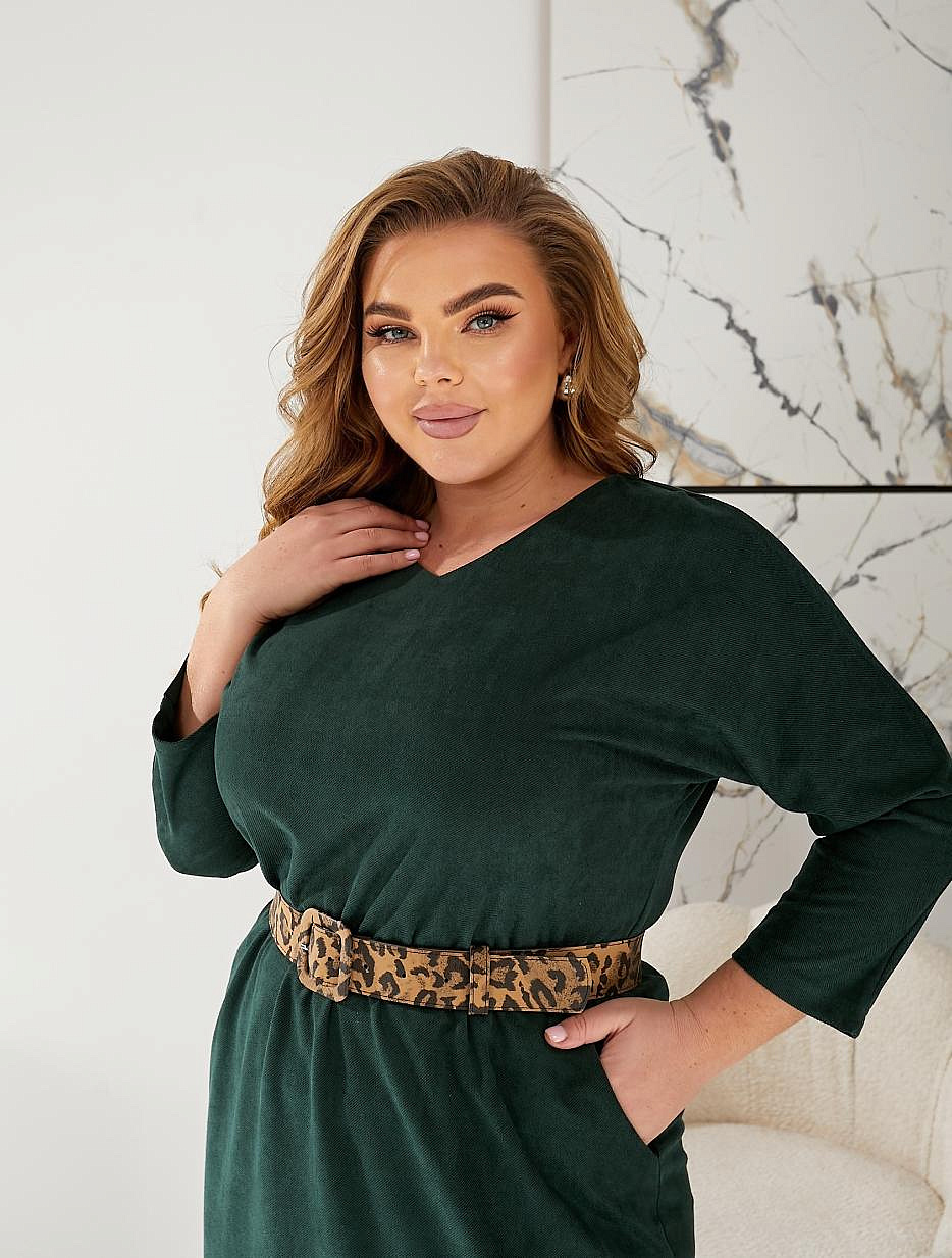 Женское платье с поясом лео