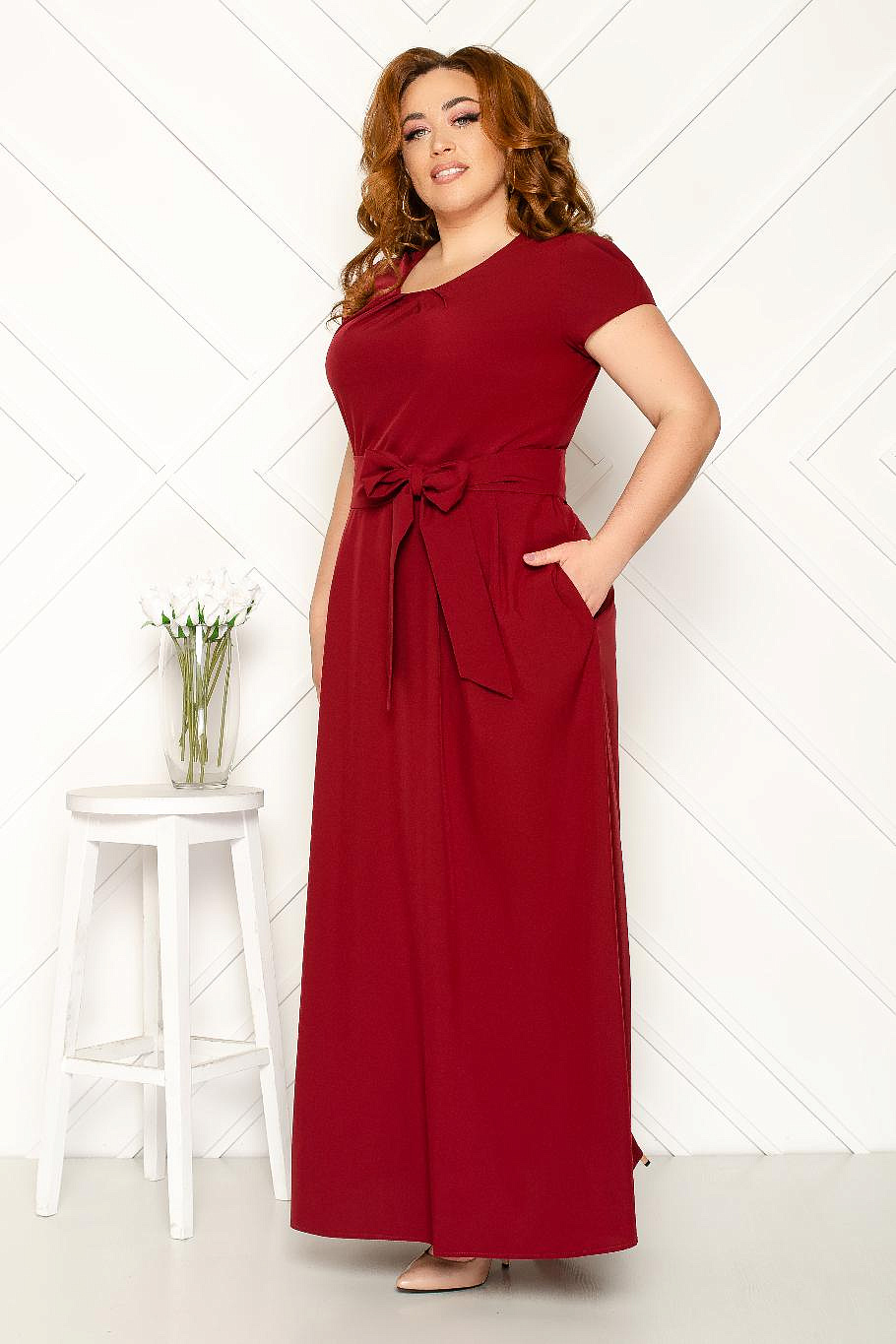 Платье однотонное летнее