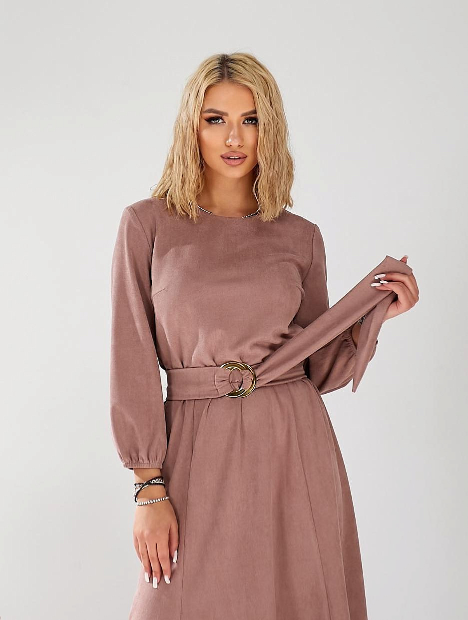 Женское платье замшевое годэ