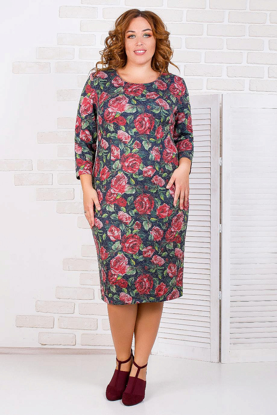 Платье футляр с рукавом 3/4