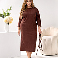 Женское платье замш миди