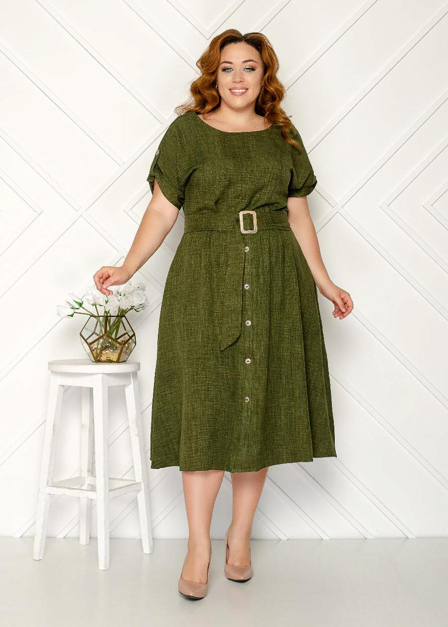 Стильное платье с юбкой клеш