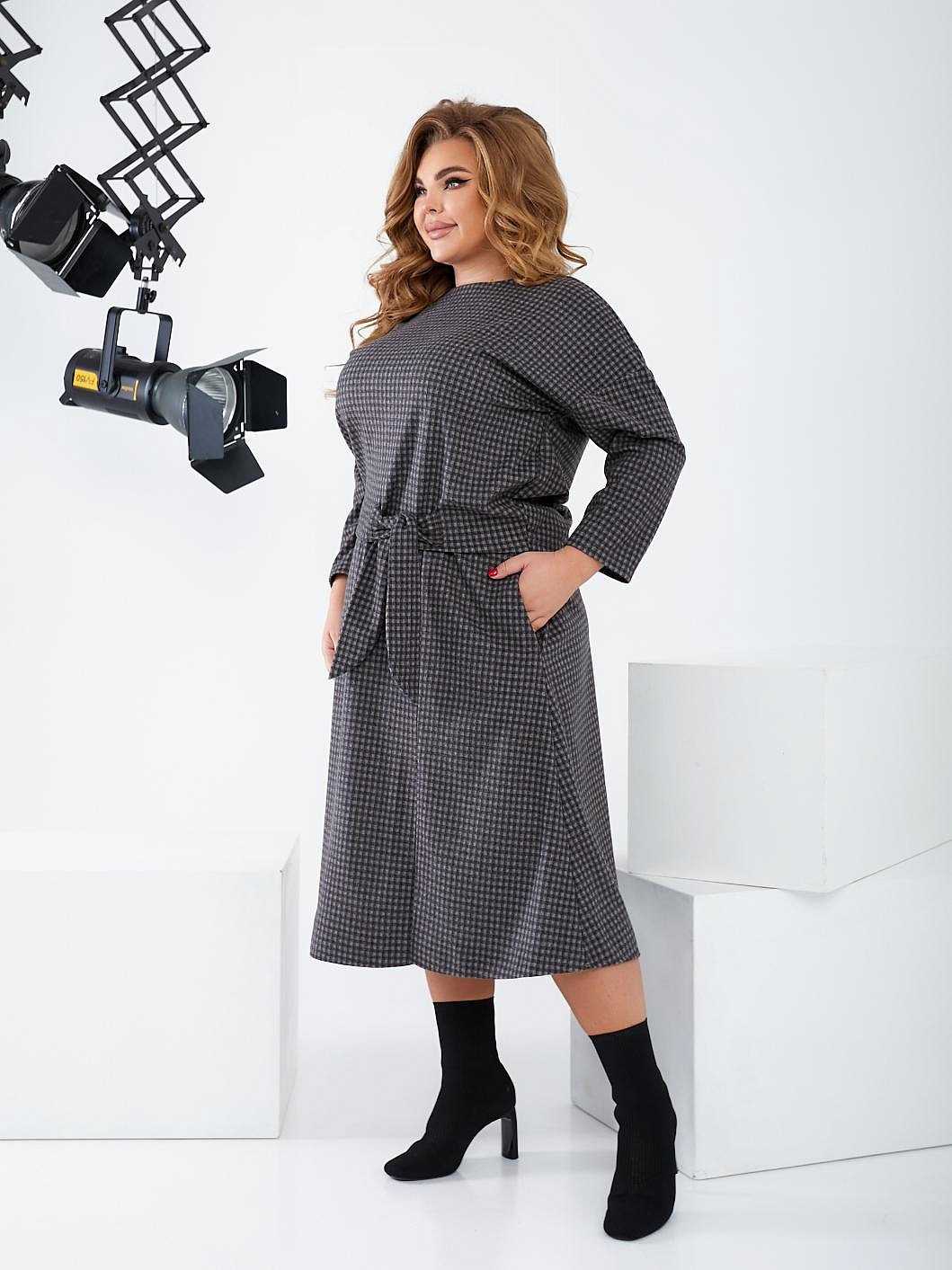 Теплый костюм с юбкой