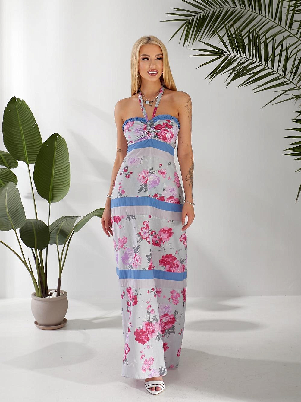 Женский длинный сарафан