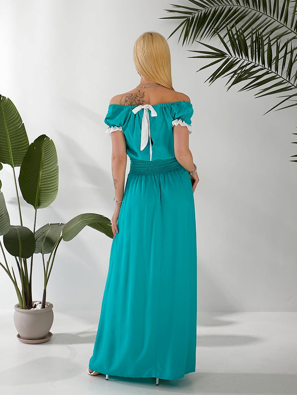 Женское платье штапель длинное