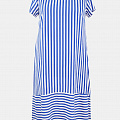 Летнее свободное платье в полоску