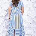Летнее свободное платье в полоску