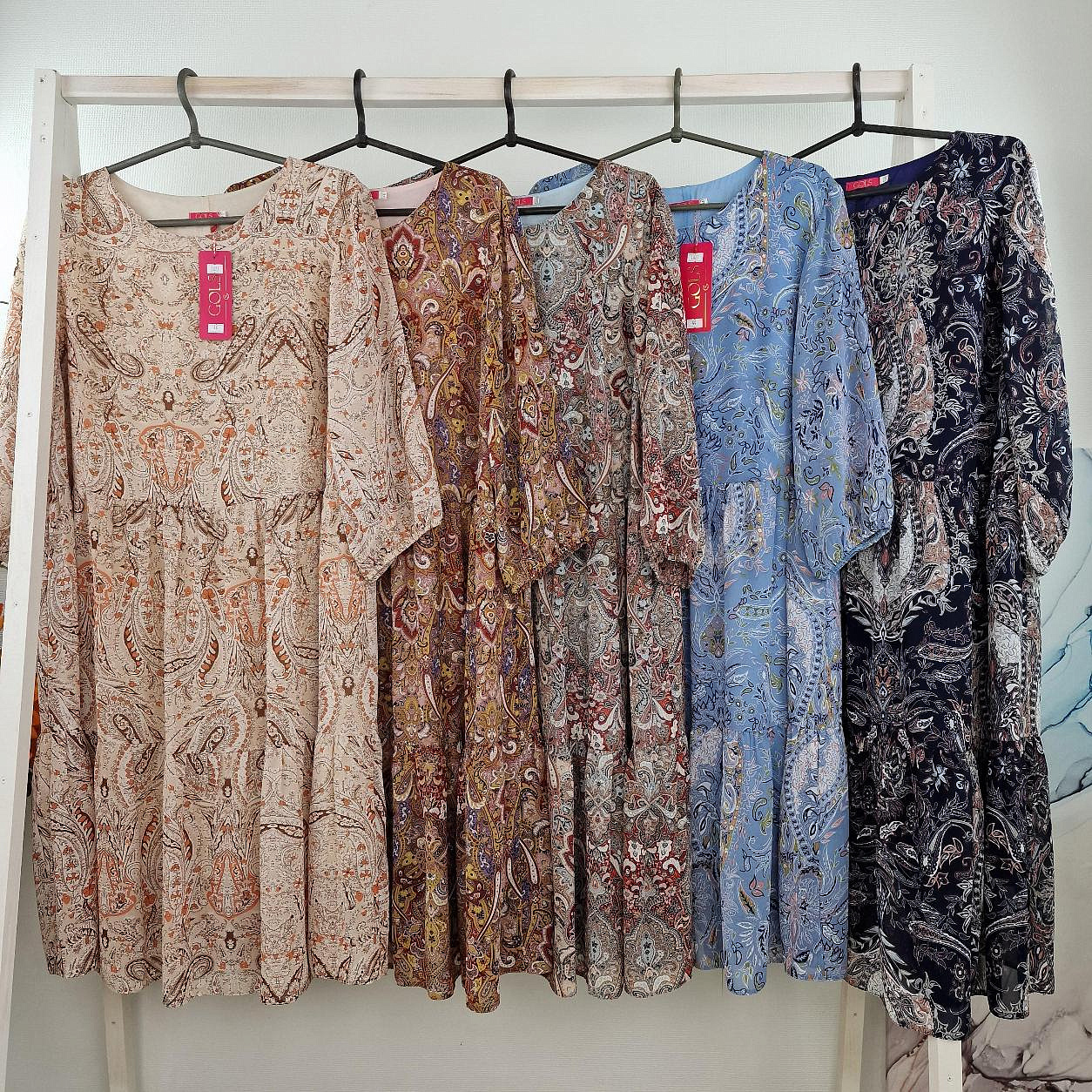 Женское платье свободное из шифона