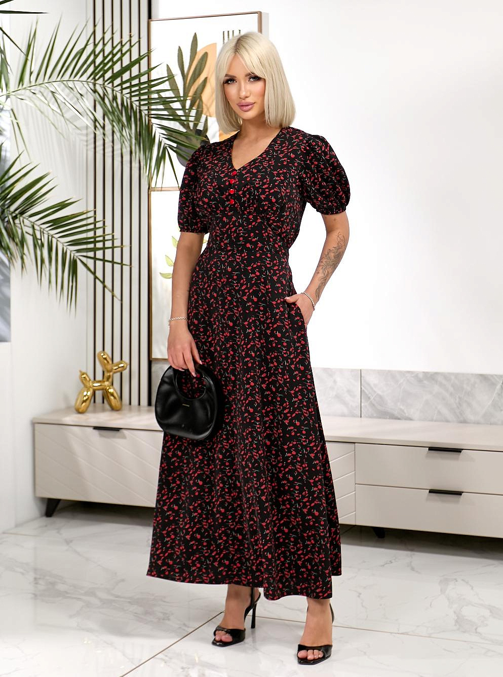 Женское платье с кокеткой