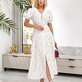 Женское платье макси в цветочек
