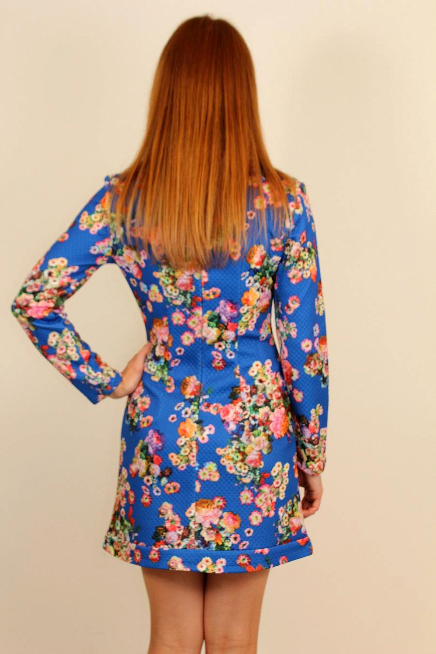 Платье трапеция с воротничком