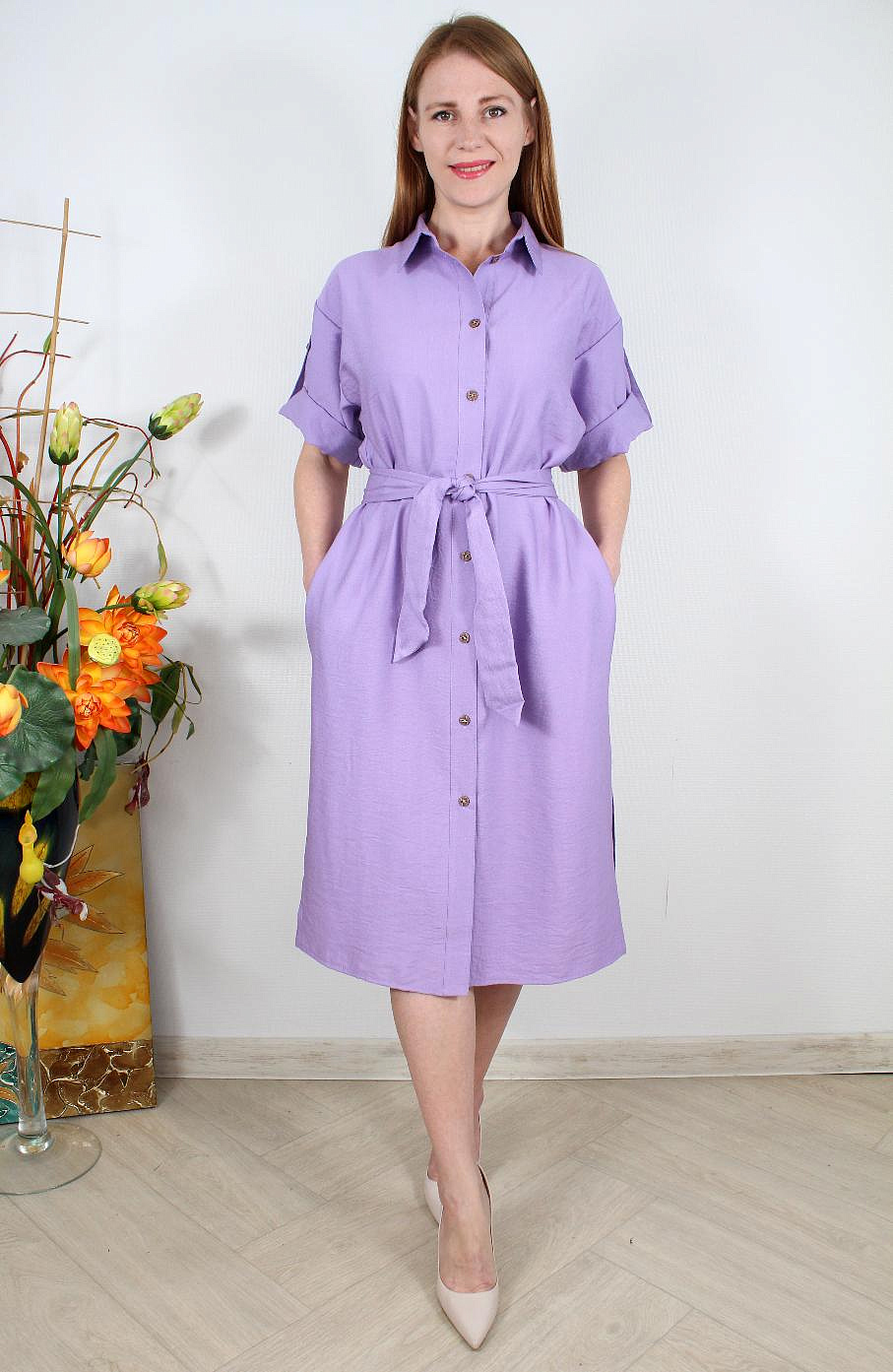 Женское платье на пуговицах