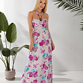 Женский длинный сарафан в цветах