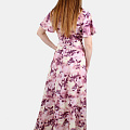 Платье длинное с цветочным принтом