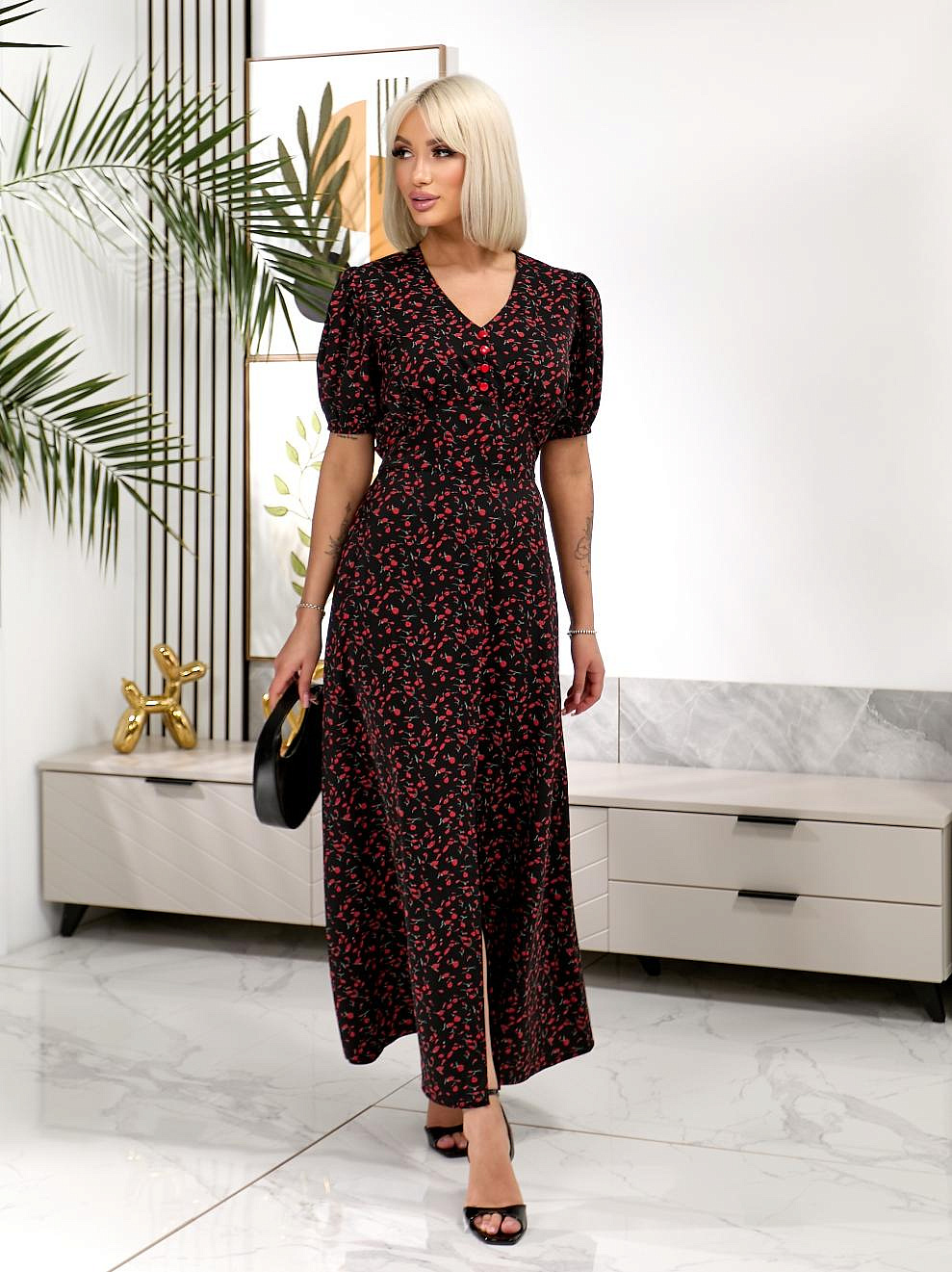 Женское платье с кокеткой