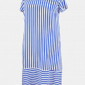 Летнее свободное платье в полоску