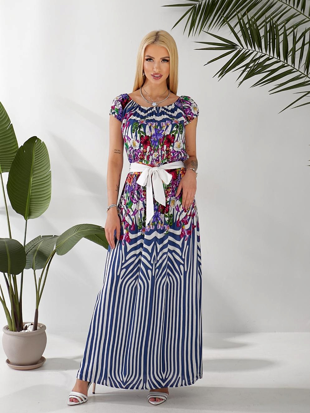 Женское платье из штапеля