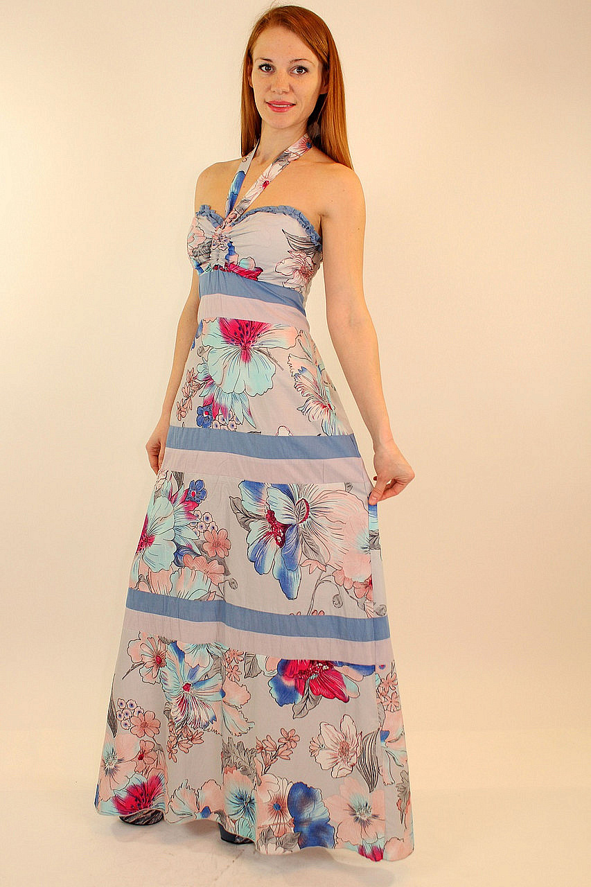 Женский длинный сарафан