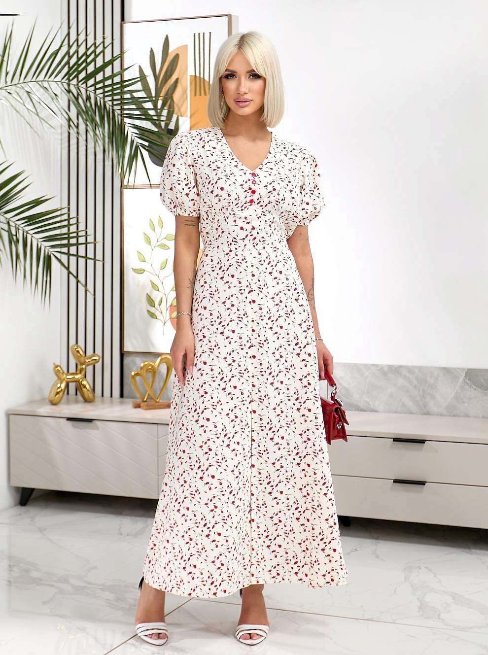 Женское платье с кокеткой