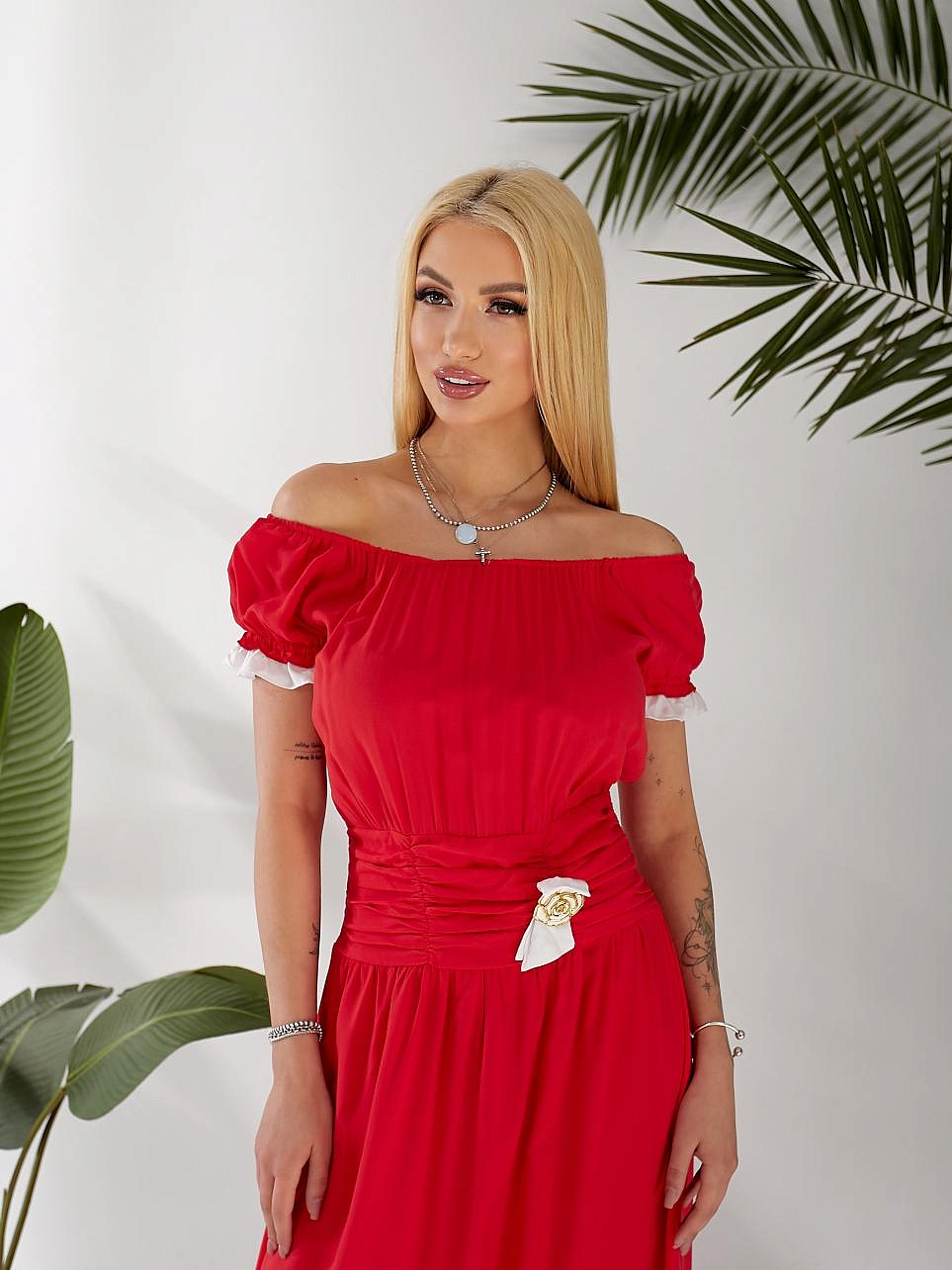 Женское платье штапель длинное