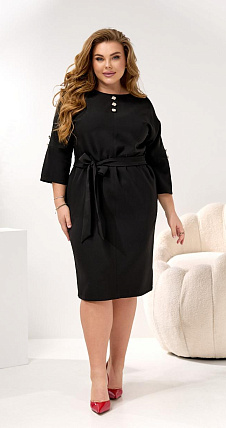 Женское платье футляр с пуговиами