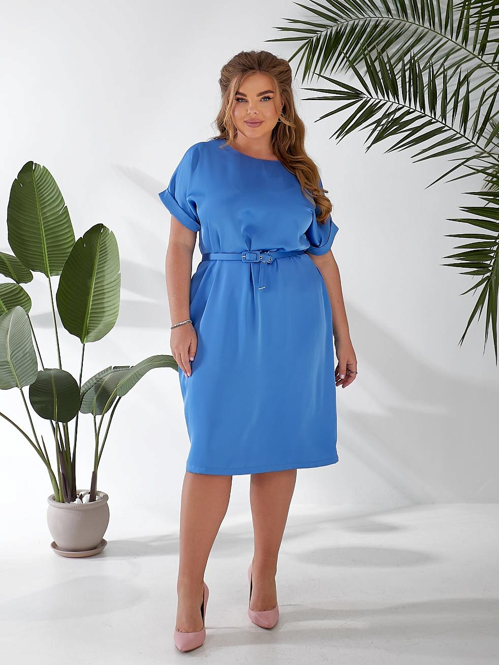 Женское шелковое платье футляр