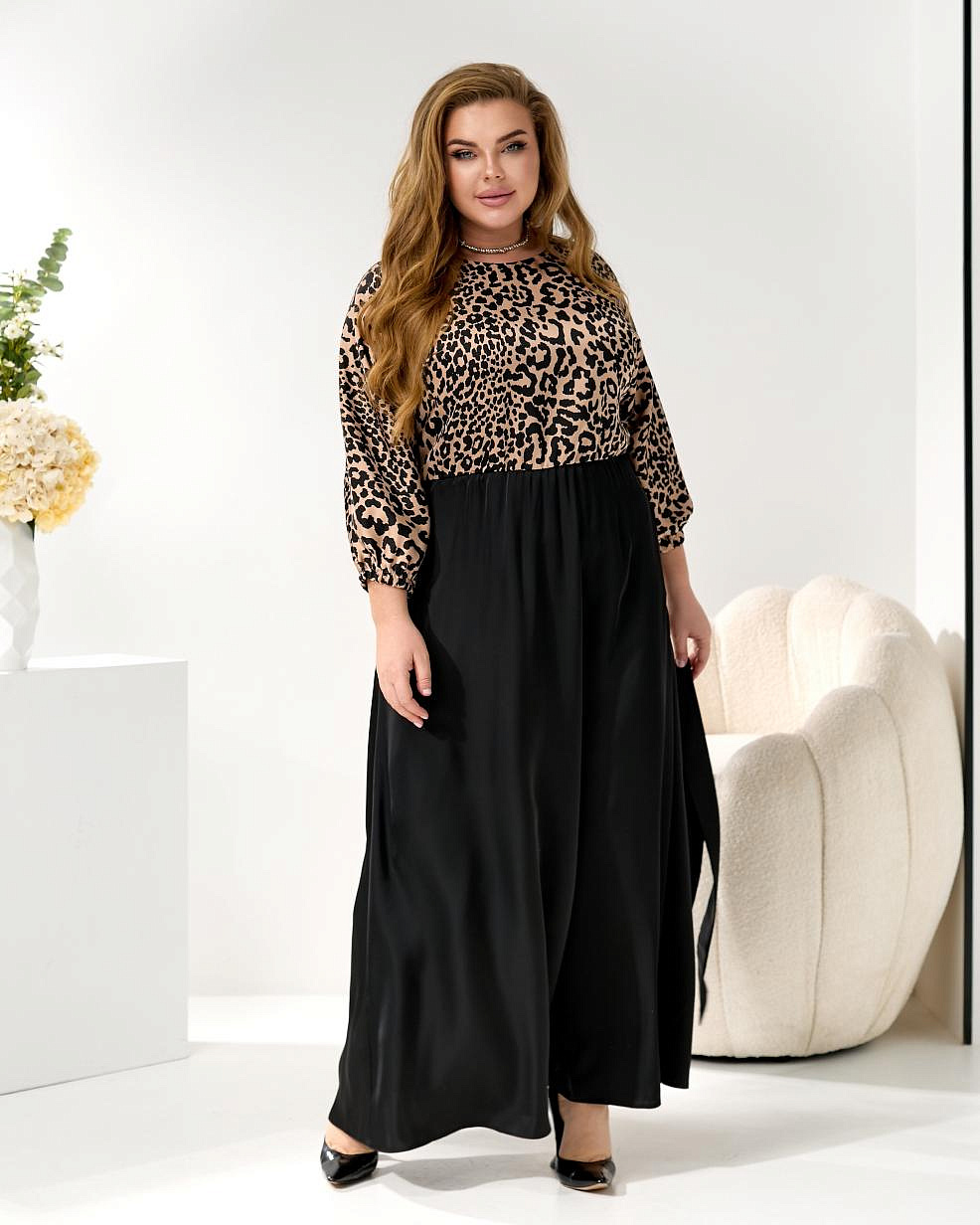 Женское платье длинное шелк