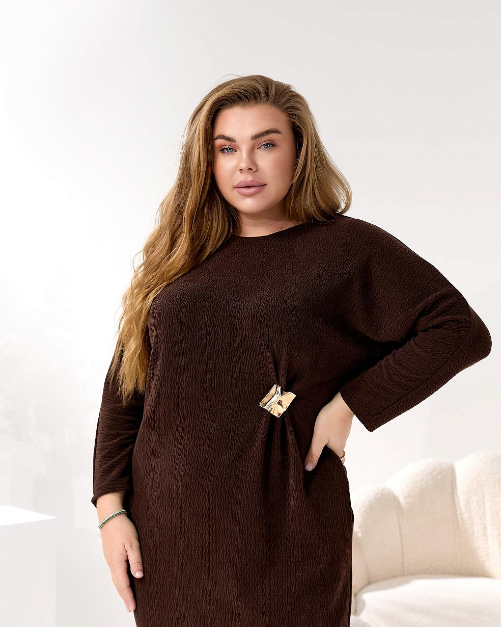 Женское платье свободное трикотажное