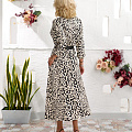Женское платье шелковое лео