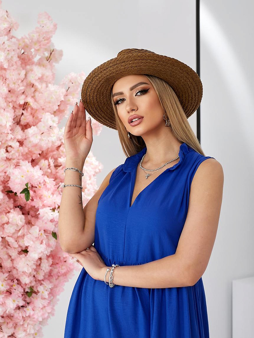 Женский летний сарафан в пол ярусный