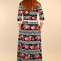 Трикотажное длинное платье