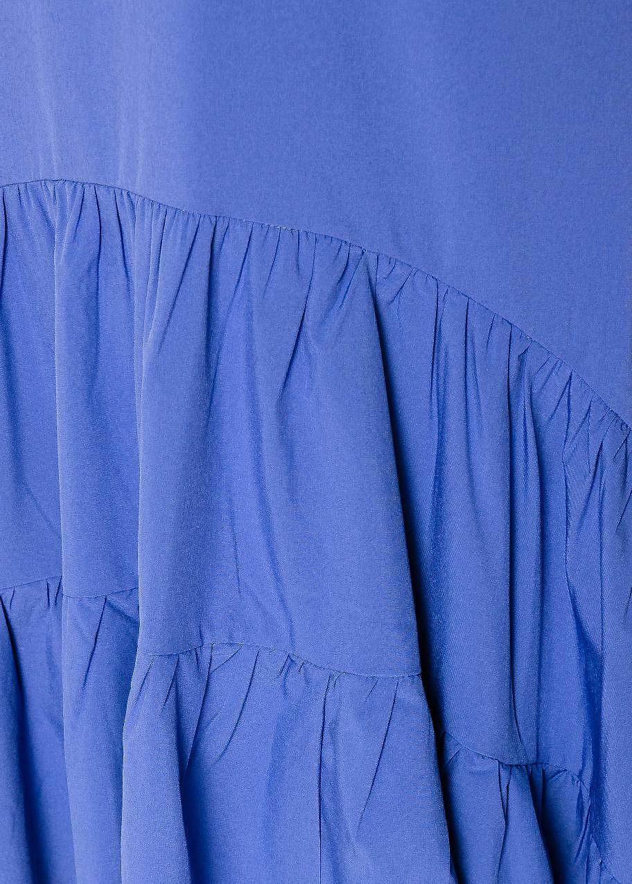 Платье асимметричное однотон