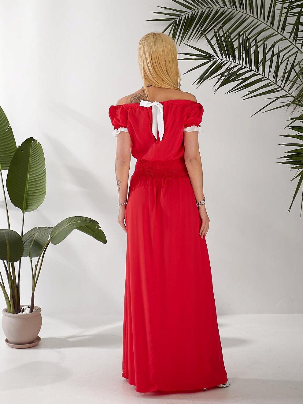 Женское платье штапель длинное