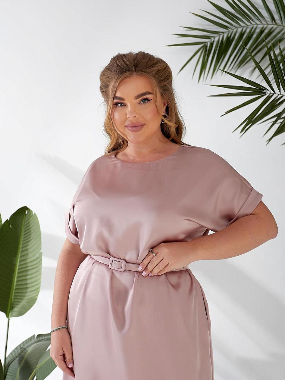 Женское шелковое платье футляр