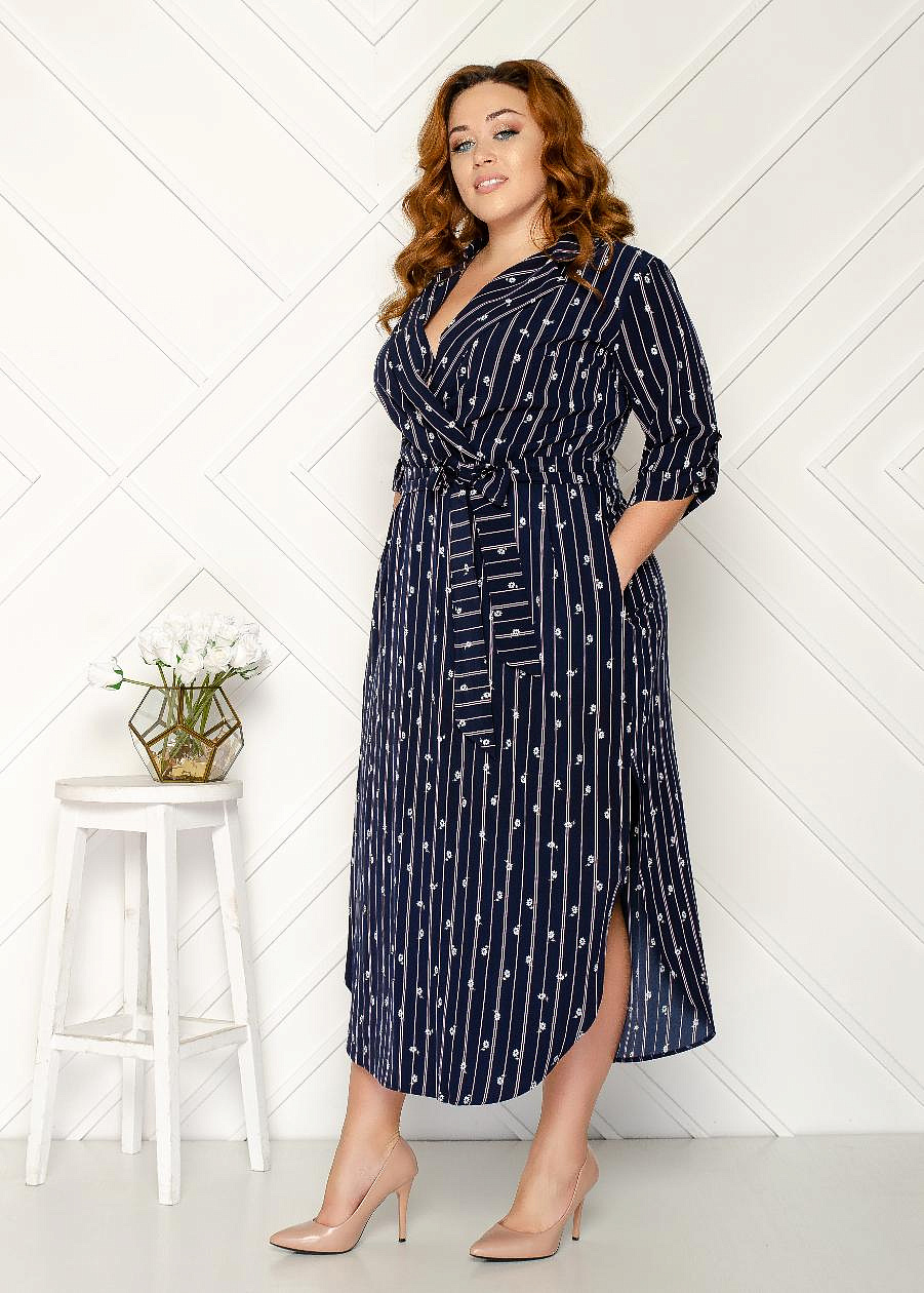 Платье рубашка с разрезами