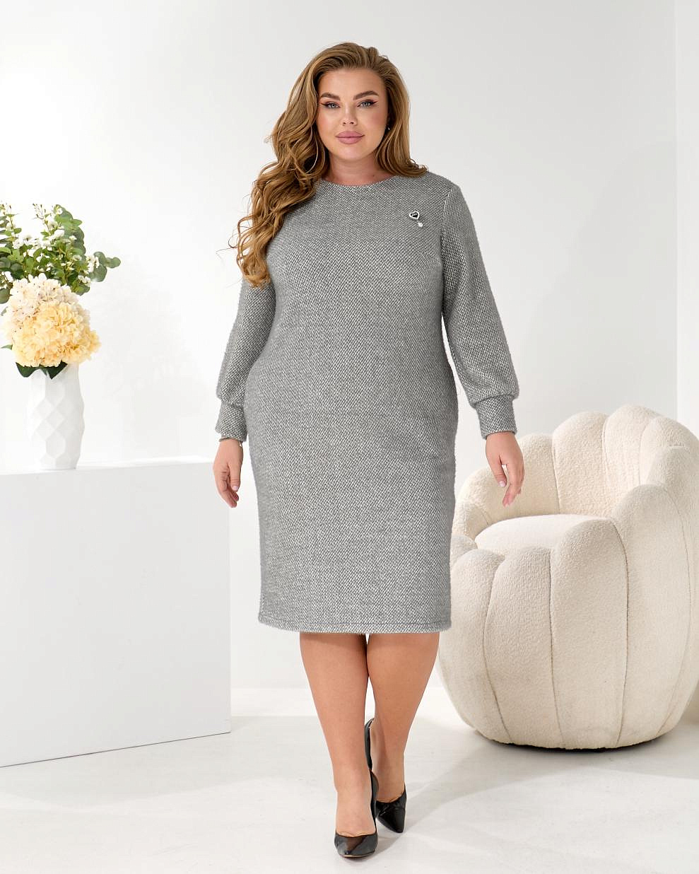 Женское платье теплое ангора