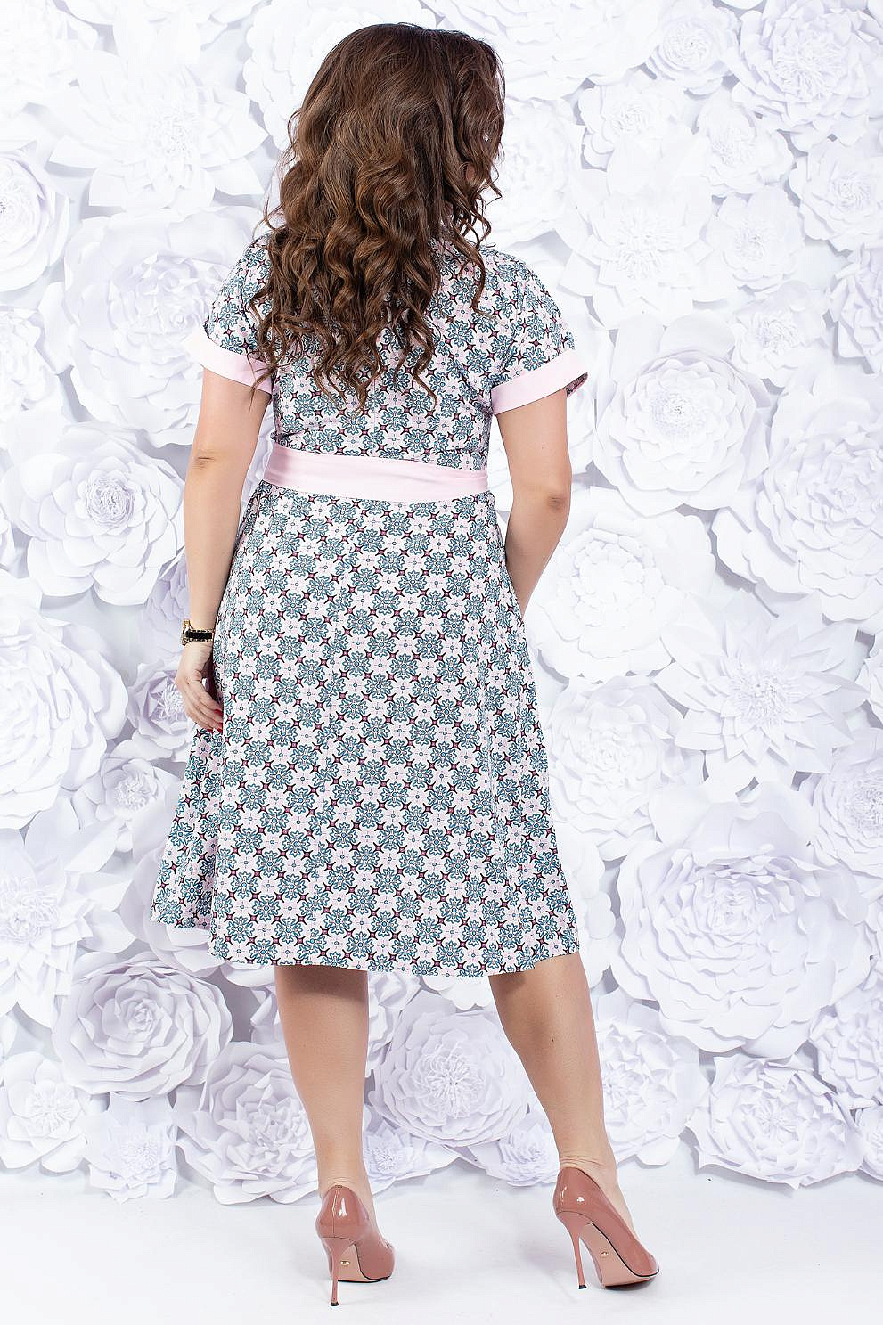 Платье миди с поясом