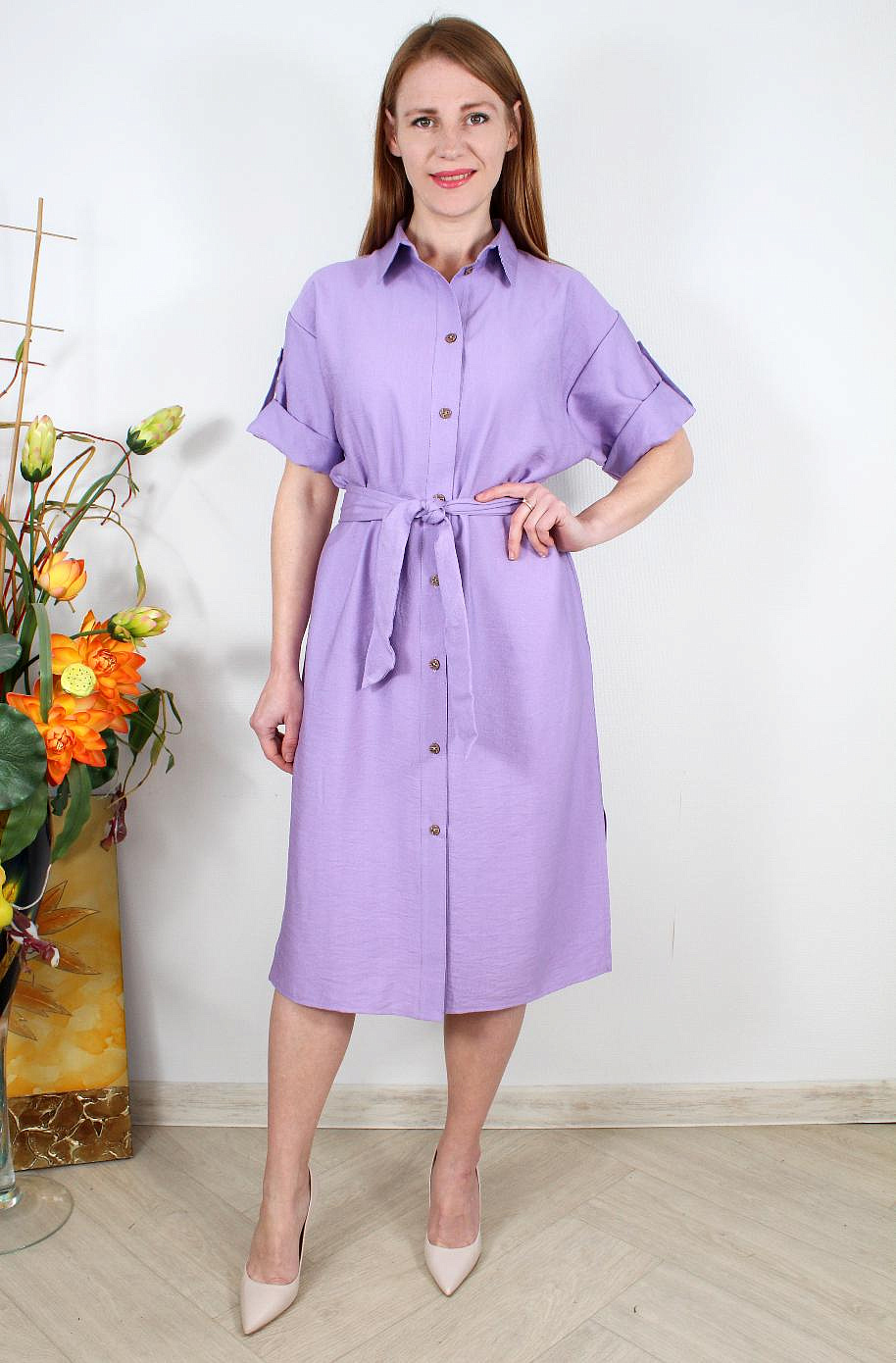 Женское платье на пуговицах