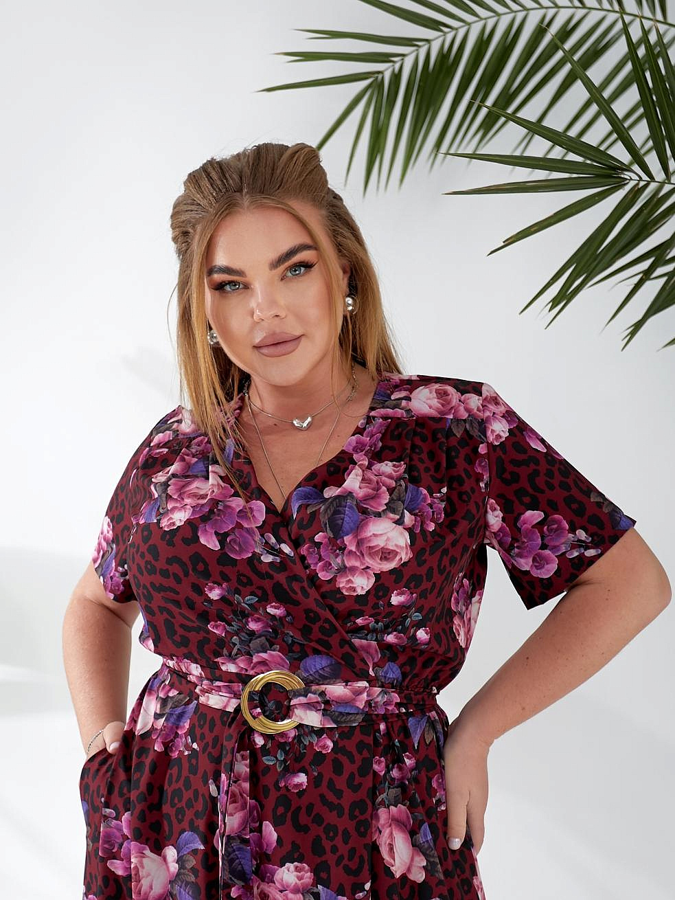 Женское длинное платье в пол на запах