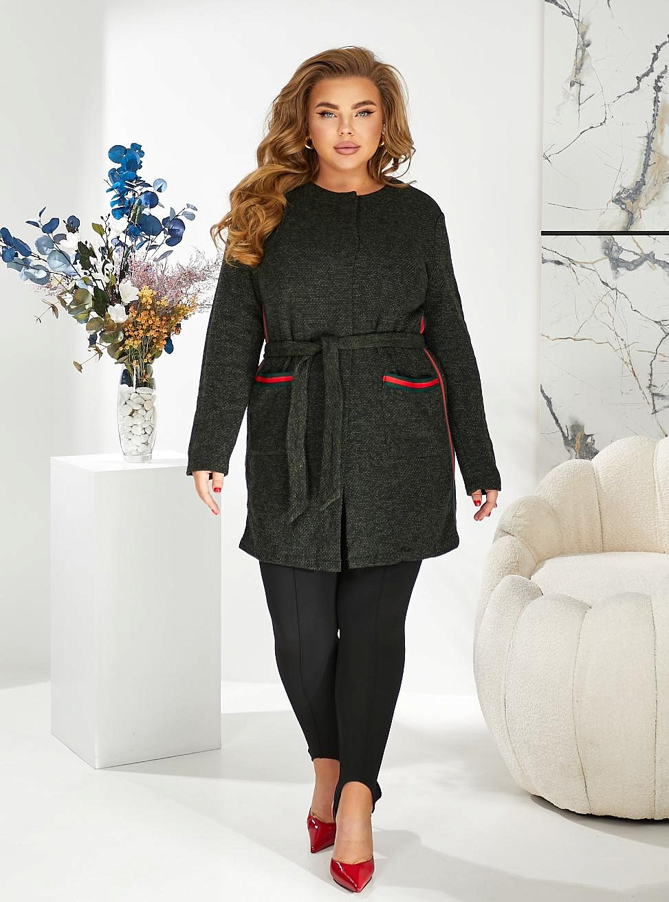 Женский кардиган большого размера