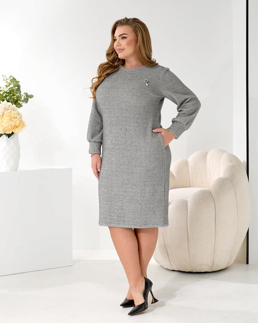 Женское платье теплое ангора