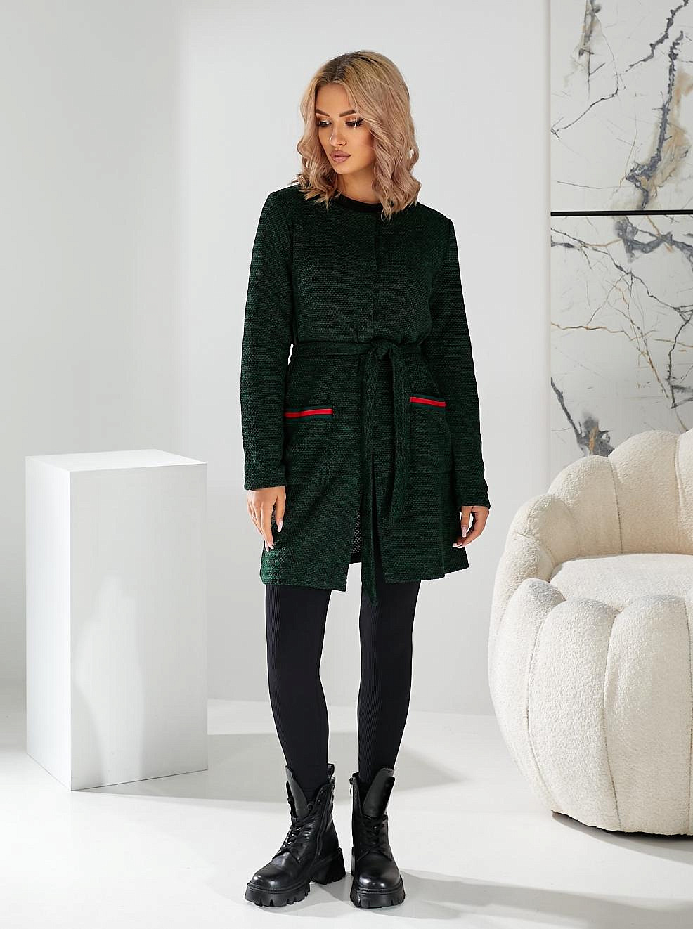 Женский кардиган из букле