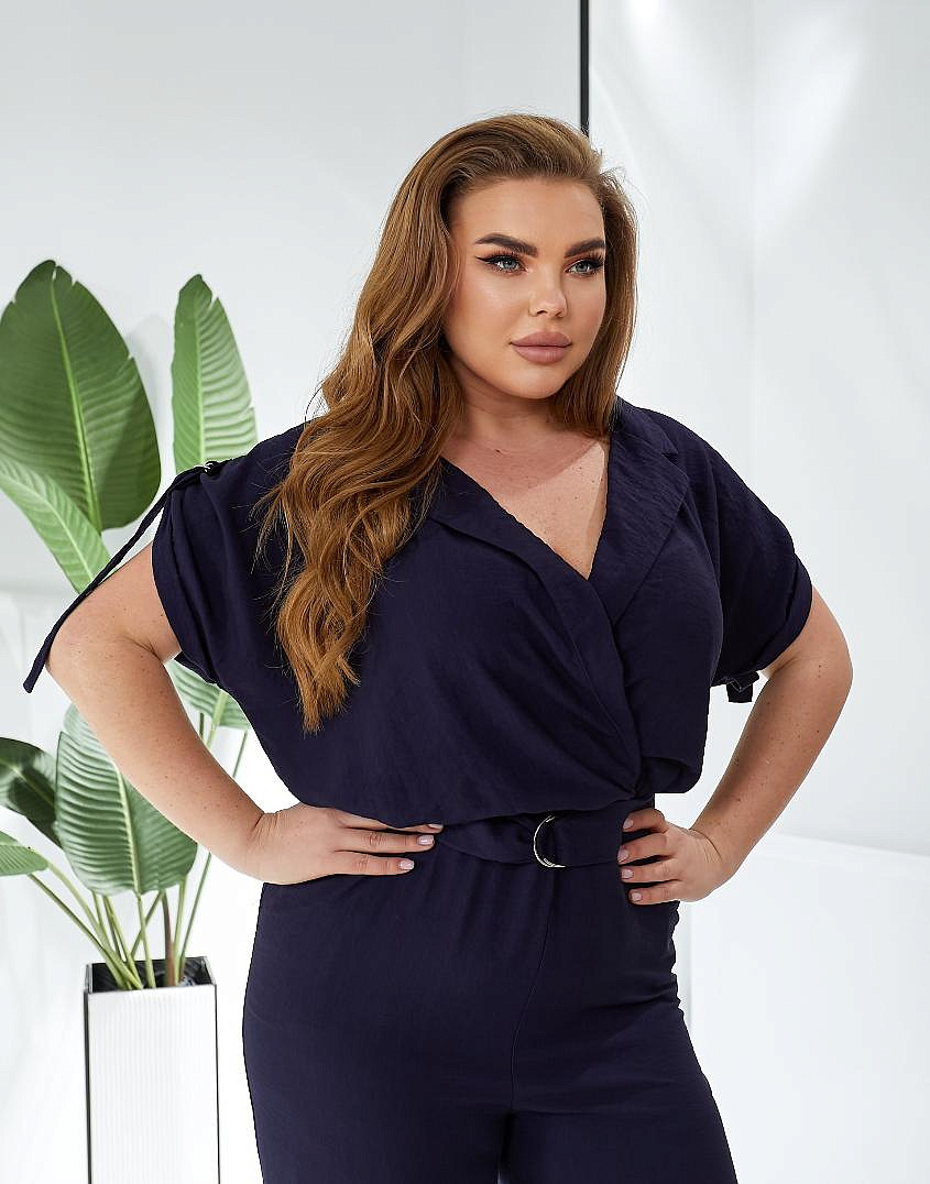 Женский комбинезон из льна